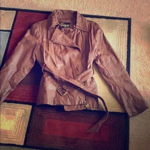 Brown Guess Faux Leather